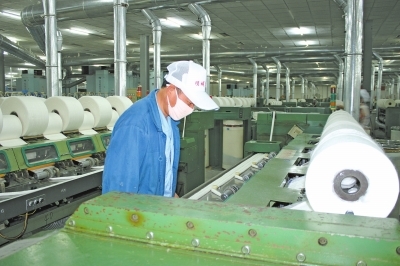 項(xiàng)城市紡織行業(yè)效益凸顯