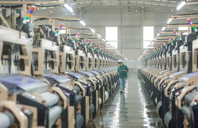 百川彩紡科技 節(jié)后全力抓生產(chǎn)趕訂單，奮力沖刺紡織業(yè)“開(kāi)門(mén)紅”